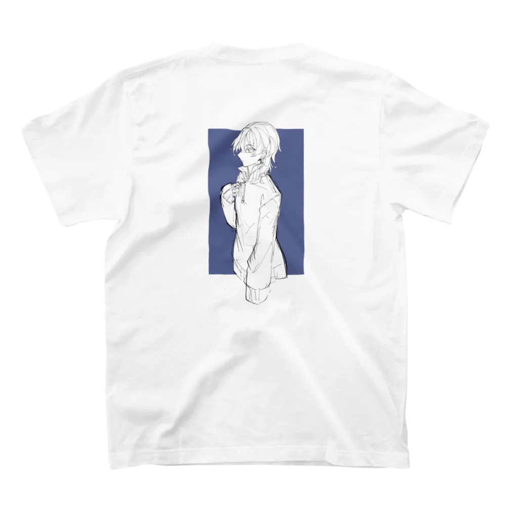 sevenASMRのback girl design shirt スタンダードTシャツの裏面