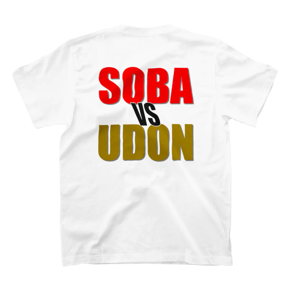 sakana_changのSOBA vs UDON Regular Fit T-Shirtの裏面