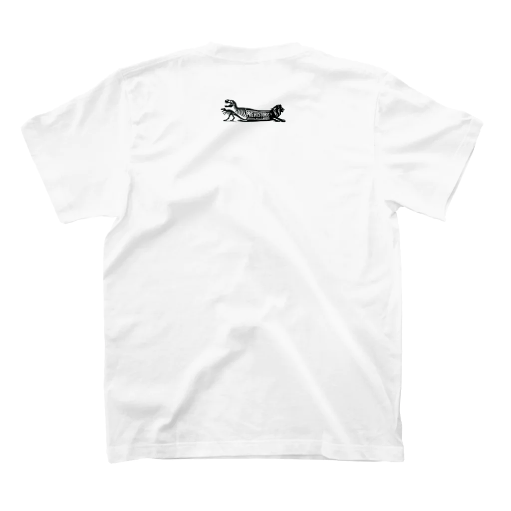 プレヒストリック・ワイルドのオオカミの家族 Regular Fit T-Shirtの裏面