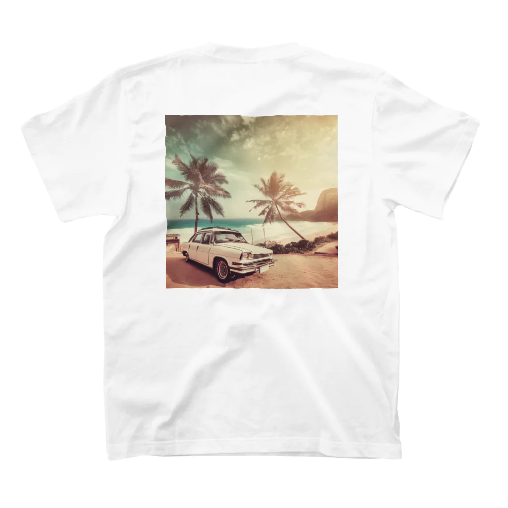 Design_Sutdio_BEAMの夏の旅行 Regular Fit T-Shirtの裏面