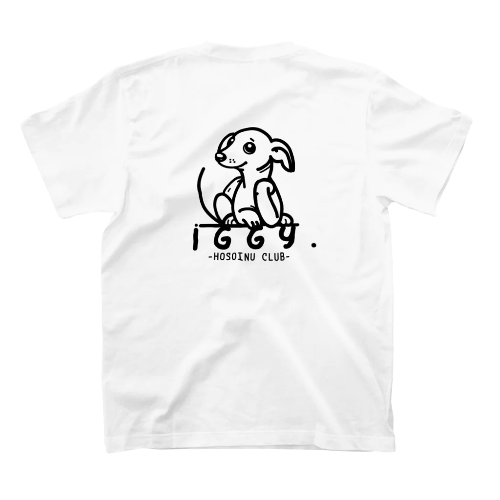 IGGY Na.の新・考えるイタグレちゃん Regular Fit T-Shirtの裏面