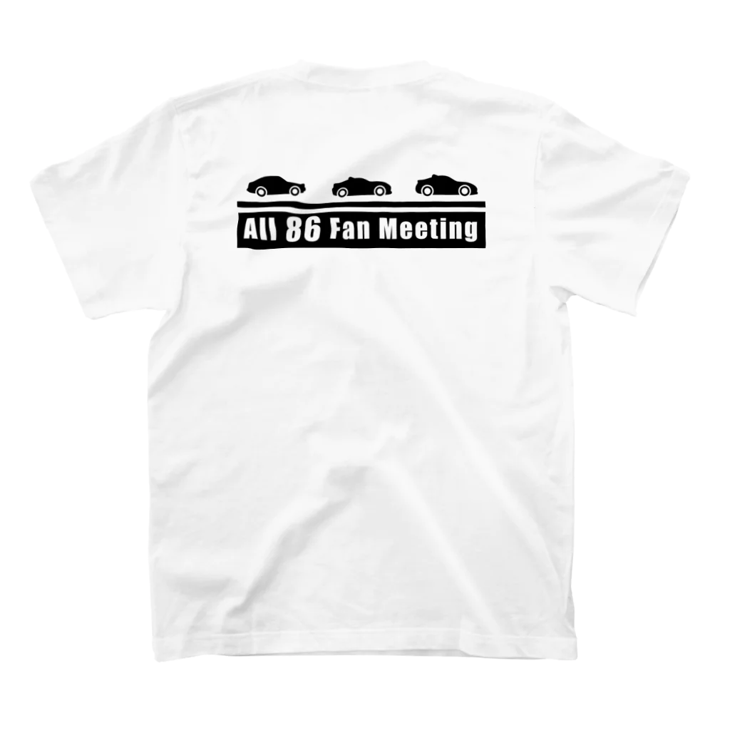 Ayarally Racingの【背面】All 86 Fan MT バナー Regular Fit T-Shirtの裏面