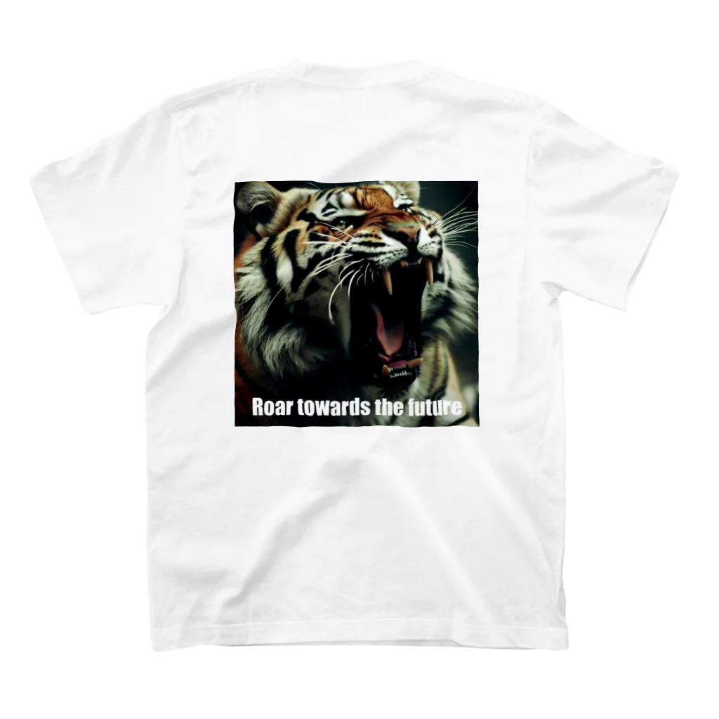 fling_shimizuの自由工房のRoaring Tiger Regular Fit T-Shirtの裏面