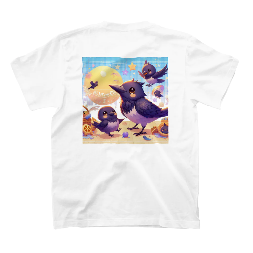 SETURAの夏 キュートカラス Regular Fit T-Shirtの裏面