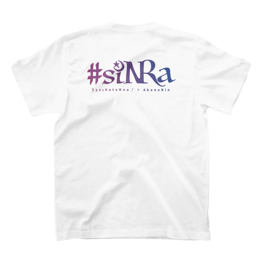 テンラボプロダクションの#siNRa 1stワンマンライブ記念Tシャツ スタンダードTシャツの裏面