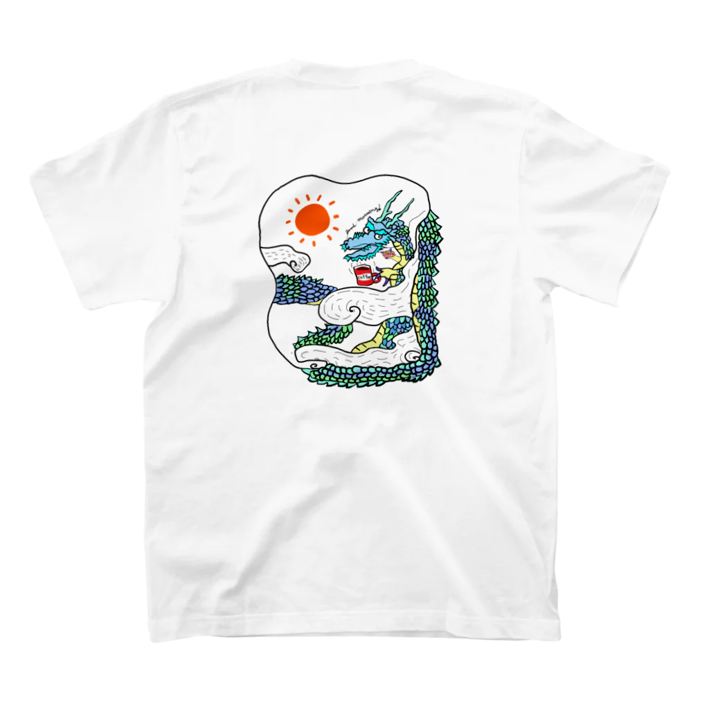 jizo333の龍神様より～グットモーニング🎵 Regular Fit T-Shirtの裏面