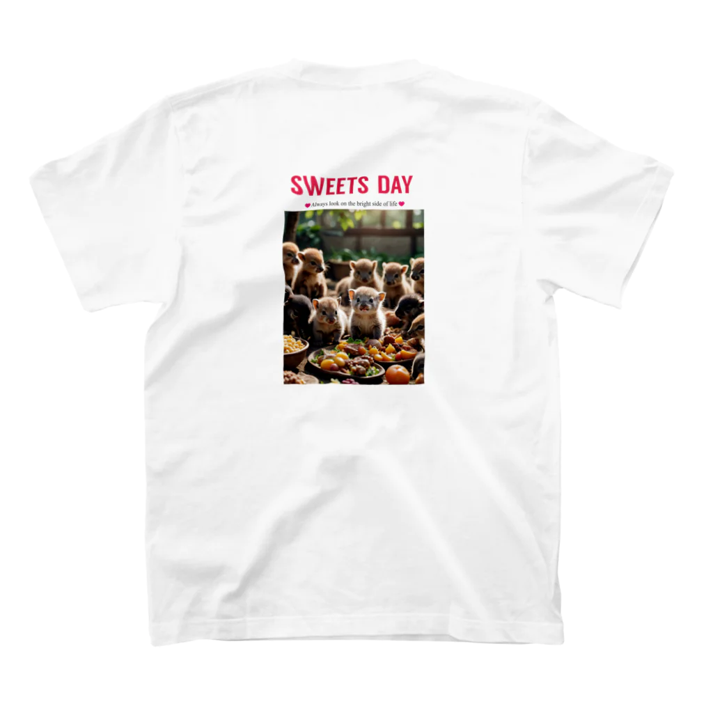 Happy_Sunny_Daysのおやつタイムなのです！ スタンダードTシャツの裏面