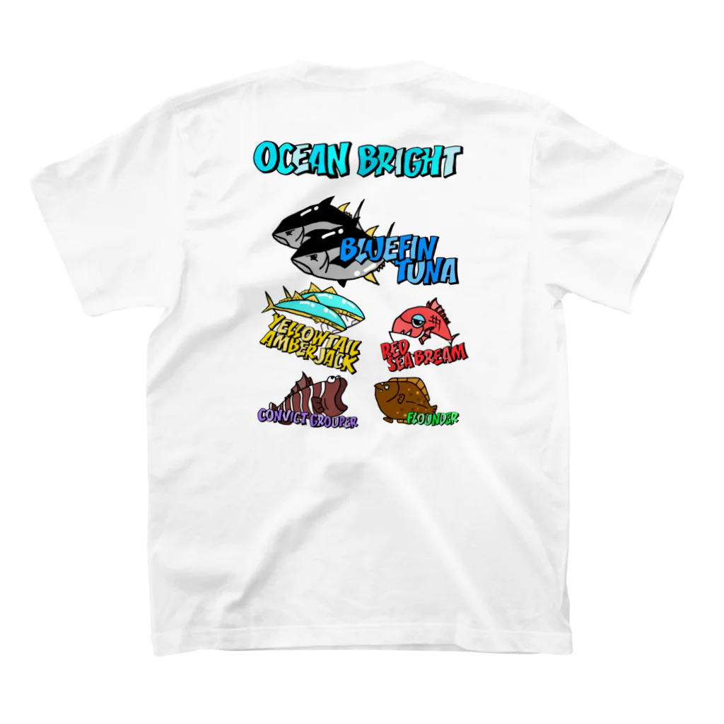 Oceanbright official のOceanbright Sea of japan スタンダードTシャツの裏面