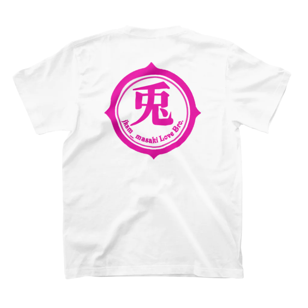 AZUKIYAの【兎】pink Regular Fit T-Shirtの裏面