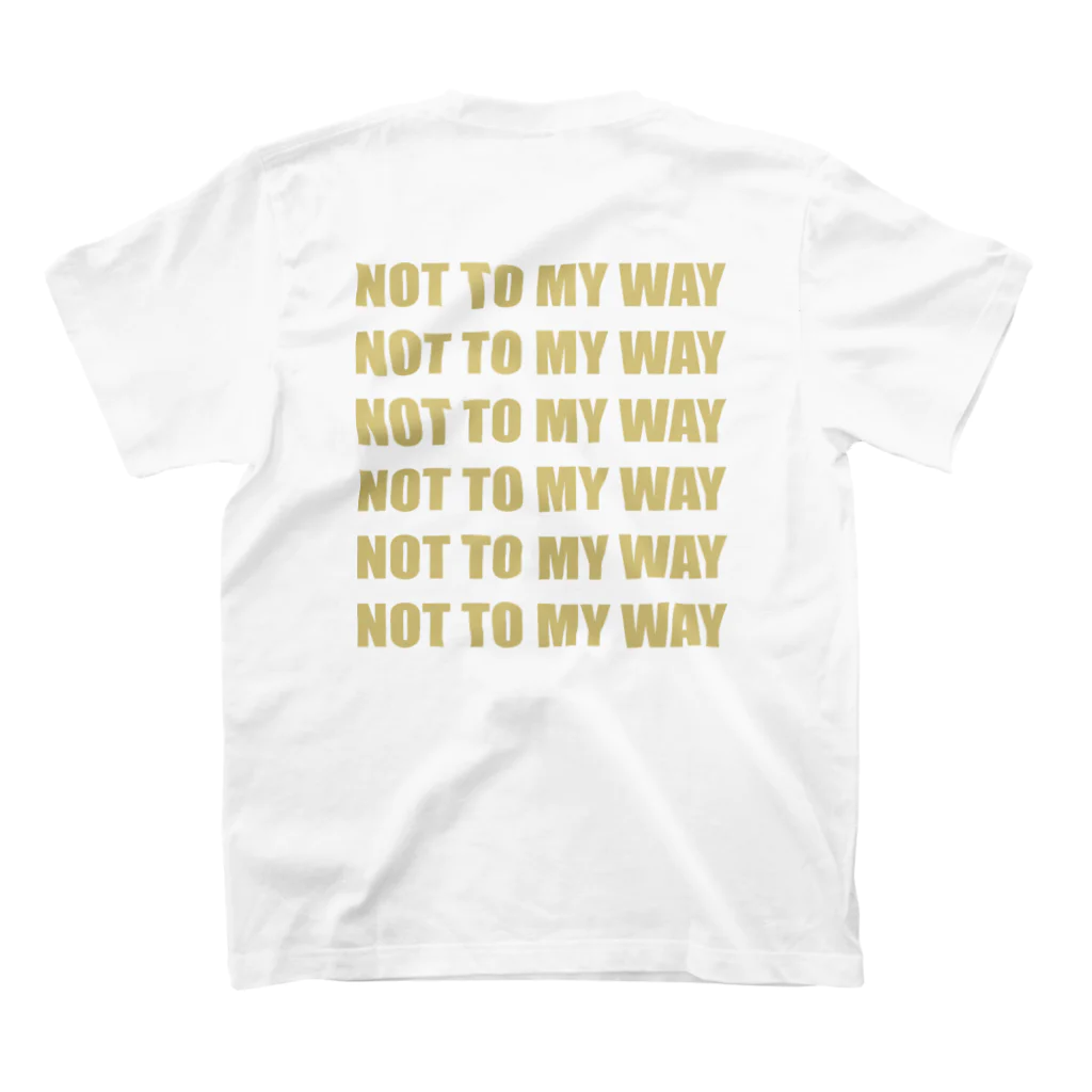 NakedHighの夏前のネイキッドハイ　NotToMyWay　ベージュ スタンダードTシャツの裏面