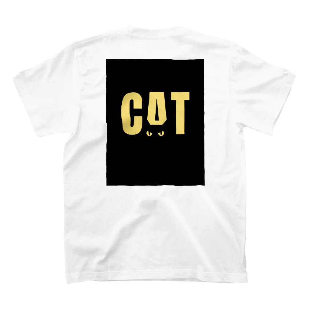 デジタルトレジャーボックスのBLACK CAT スタンダードTシャツの裏面