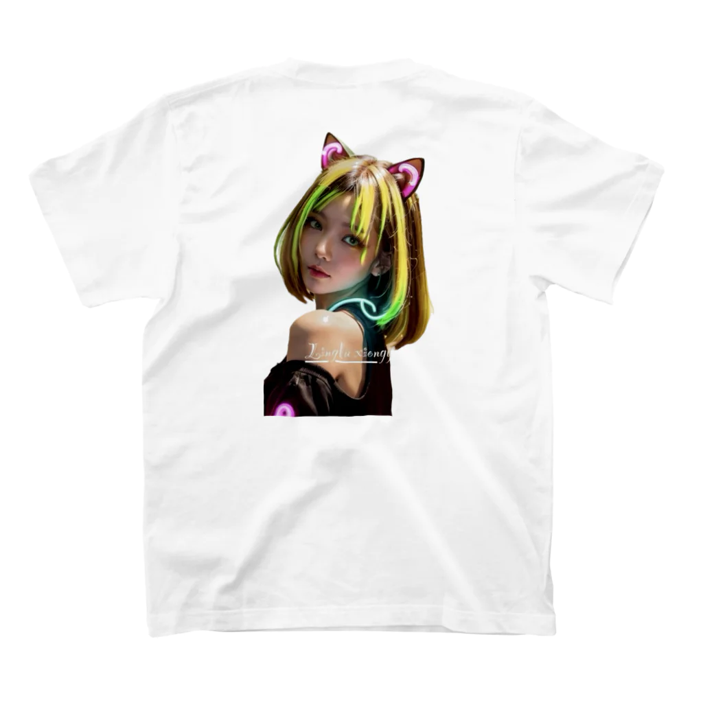 Linglu xiongyi Artのwoman No2 スタンダードTシャツの裏面