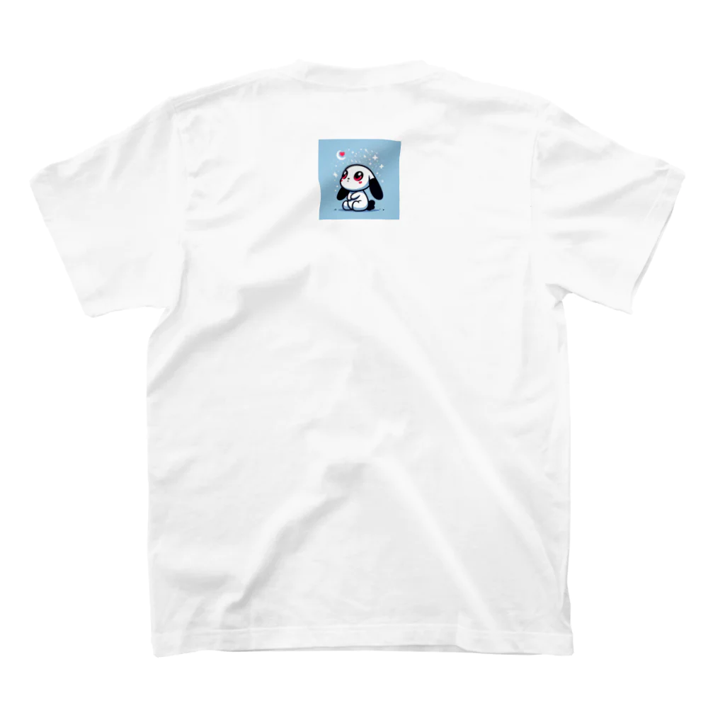 やまとうみとにちじょう【公式】のハートうさぎさん スタンダードTシャツの裏面