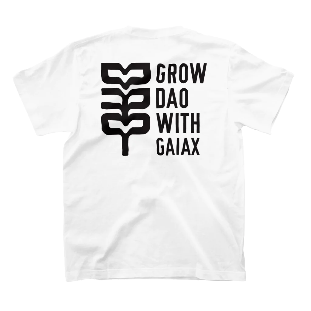 GaiaxのGrow with DAO Gaiax t-shirt スタンダードTシャツの裏面