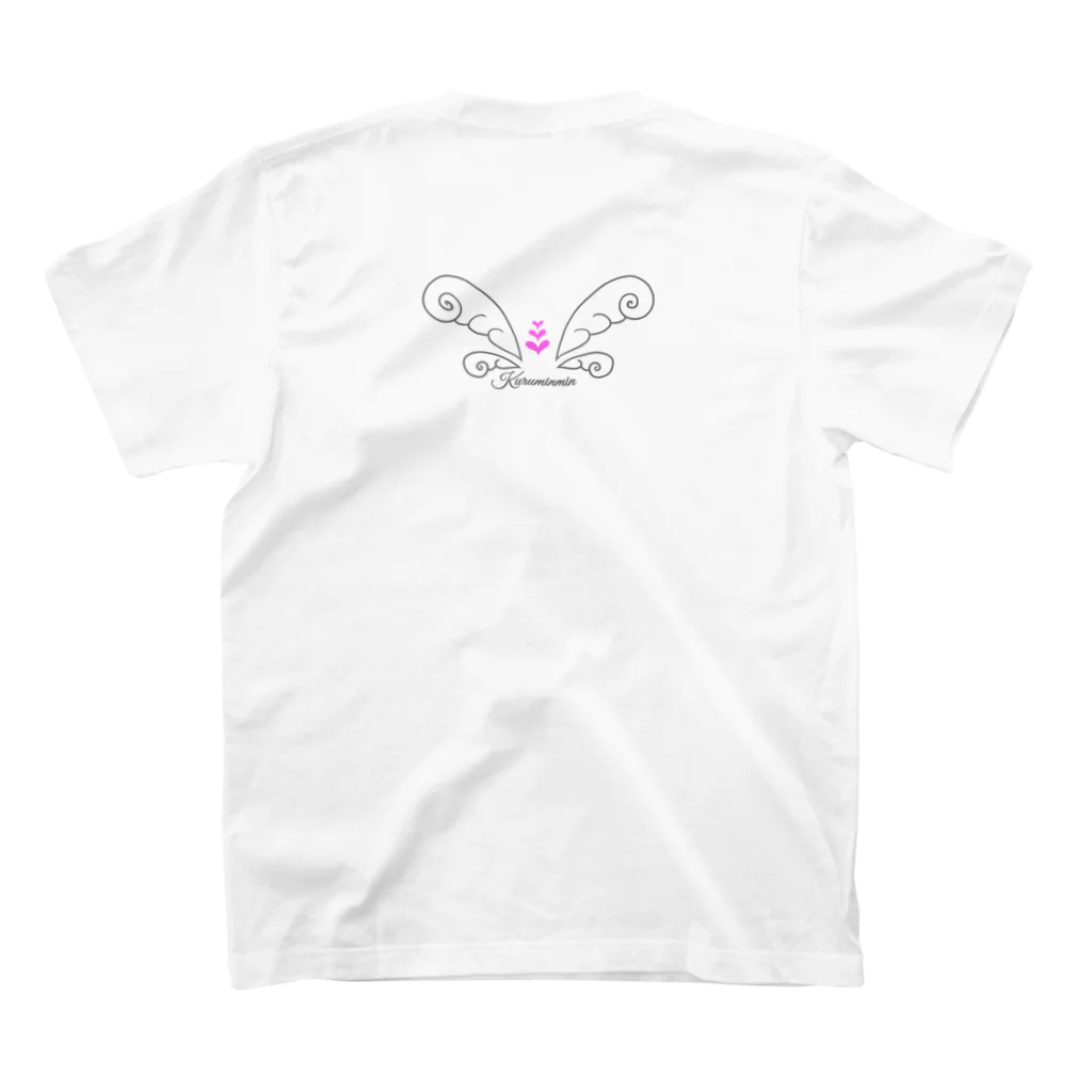 kuruminmin395963のオカメインコＴシャツ・ヒナちゃんズ①オカメっぴよ スタンダードTシャツの裏面