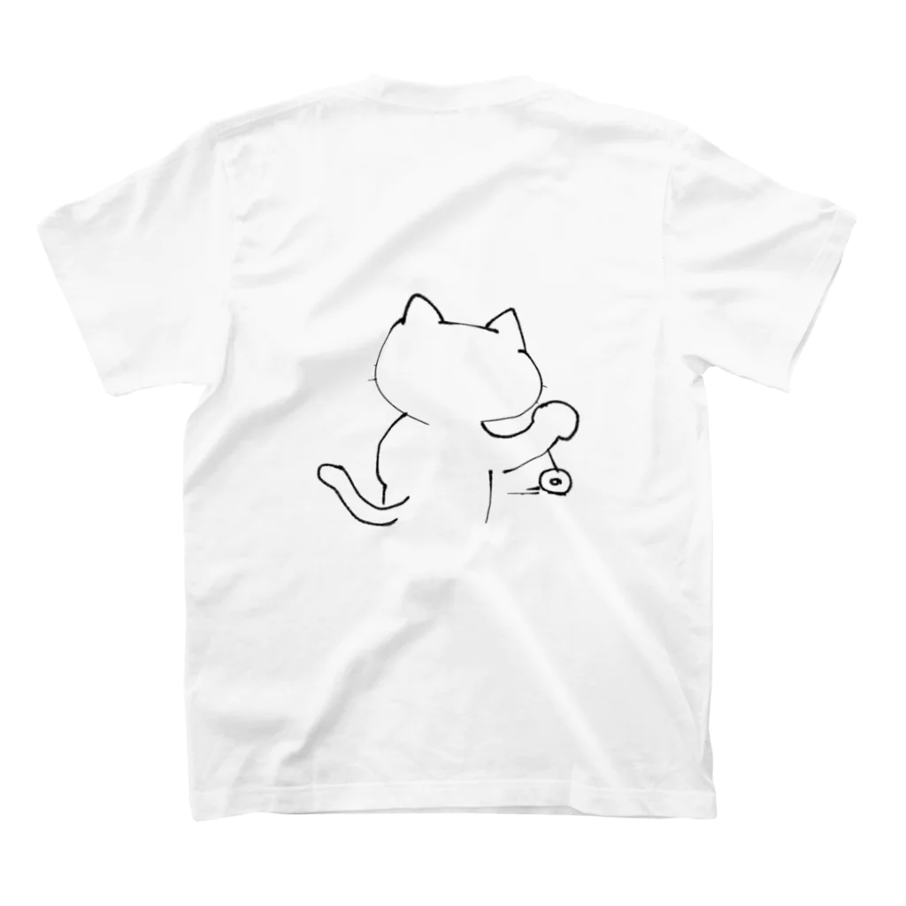 yochataのLet's 洗脳にゃん スタンダードTシャツの裏面