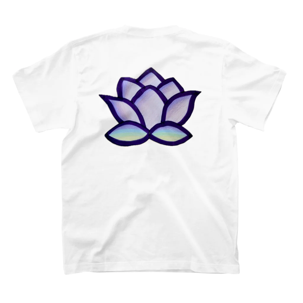 simeji chanの蓮🪷の花ちゃん スタンダードTシャツの裏面