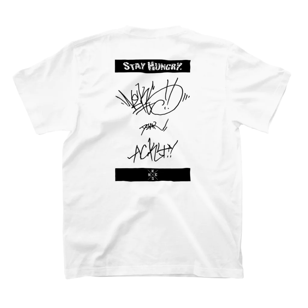 KENNY a.k.a. Neks1のStay Hungry.Message-T スタンダードTシャツの裏面