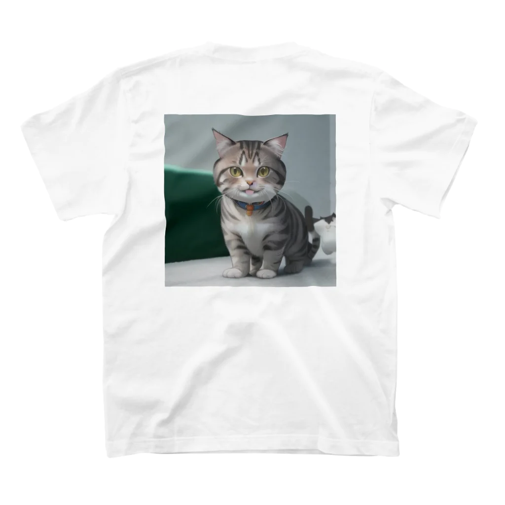 碧月の猫 スタンダードTシャツの裏面