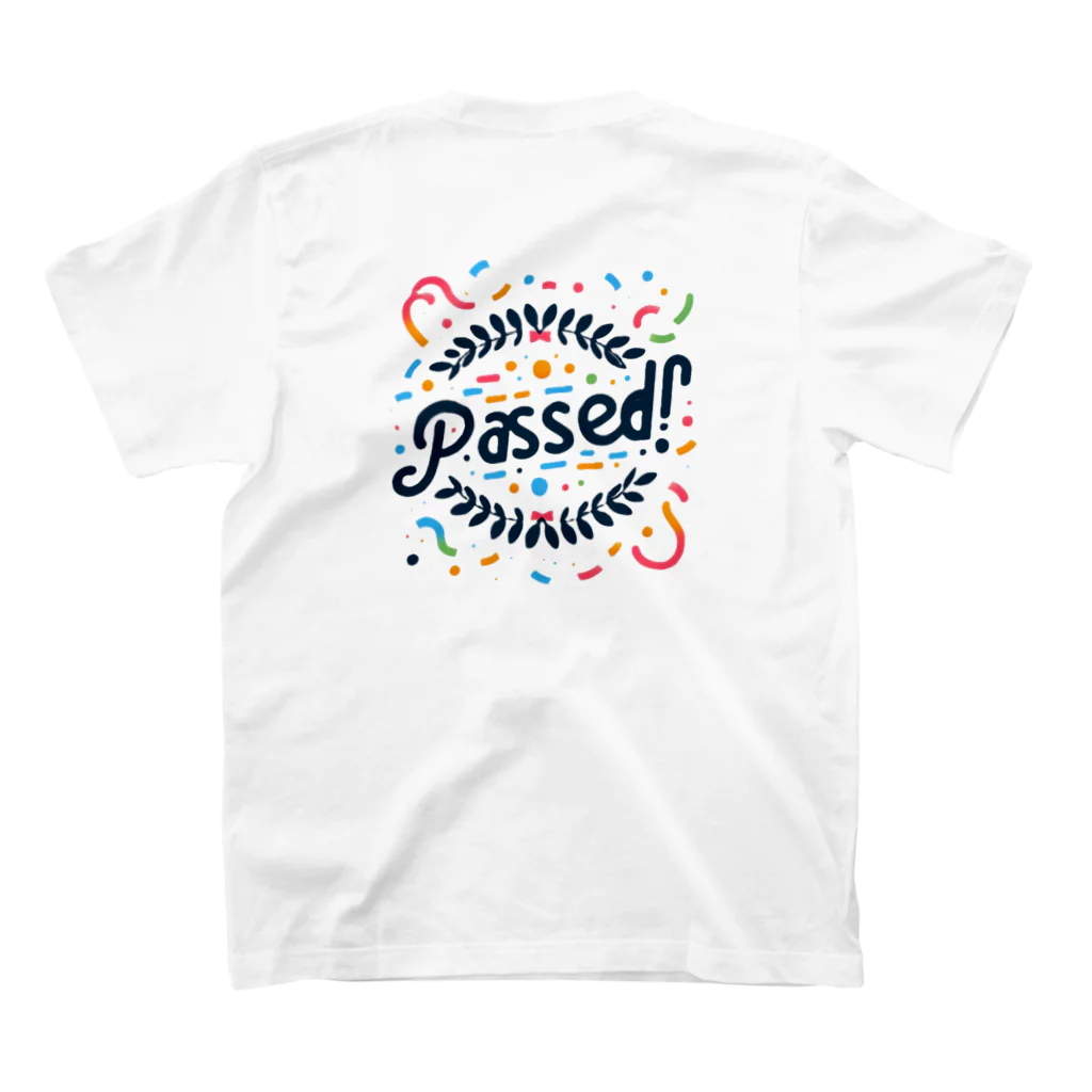 わっしょいの合格PASSED スタンダードTシャツの裏面