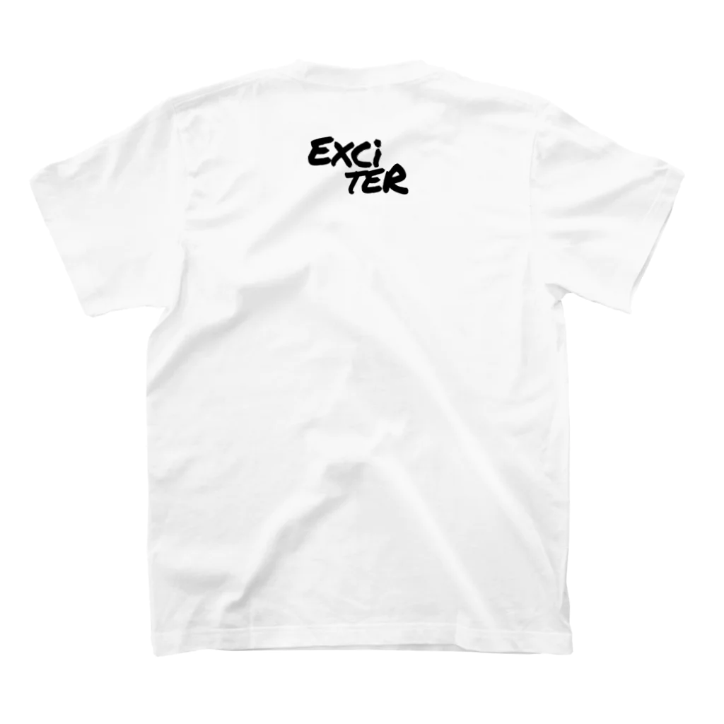 Exciter K.K.のExciter Logo Black Regular Fit T-Shirtの裏面