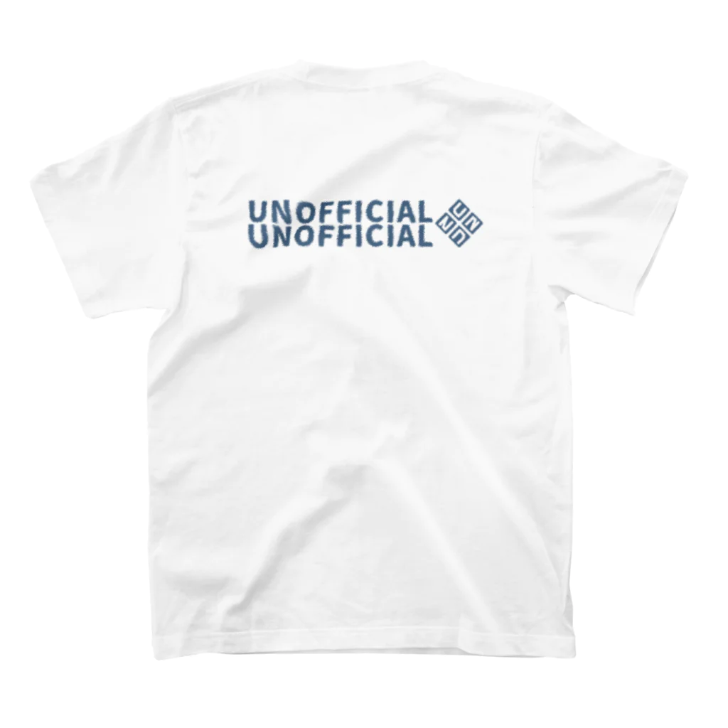 unofficial-unofficialのSander's parallelogram (navy) Regular Fit T-Shirtの裏面