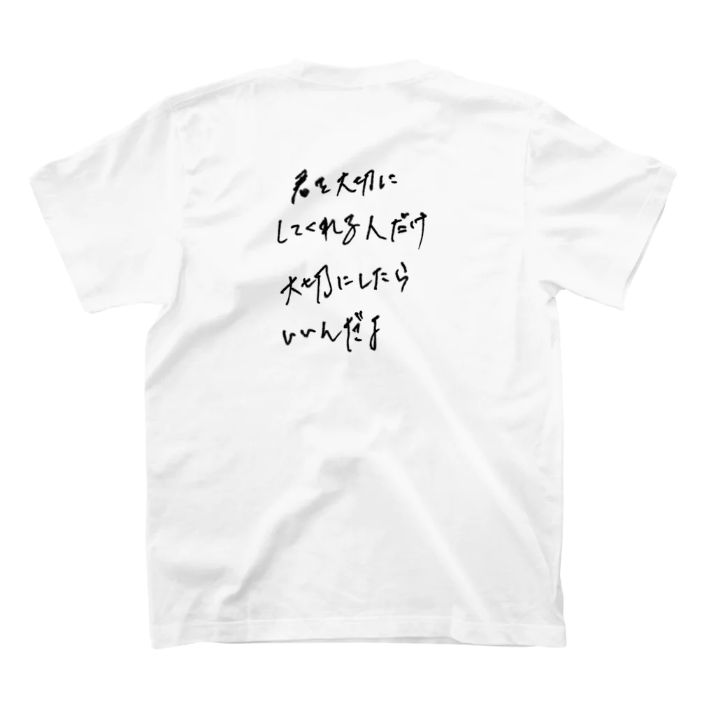 緑色担当の書き殴り2 スタンダードTシャツの裏面