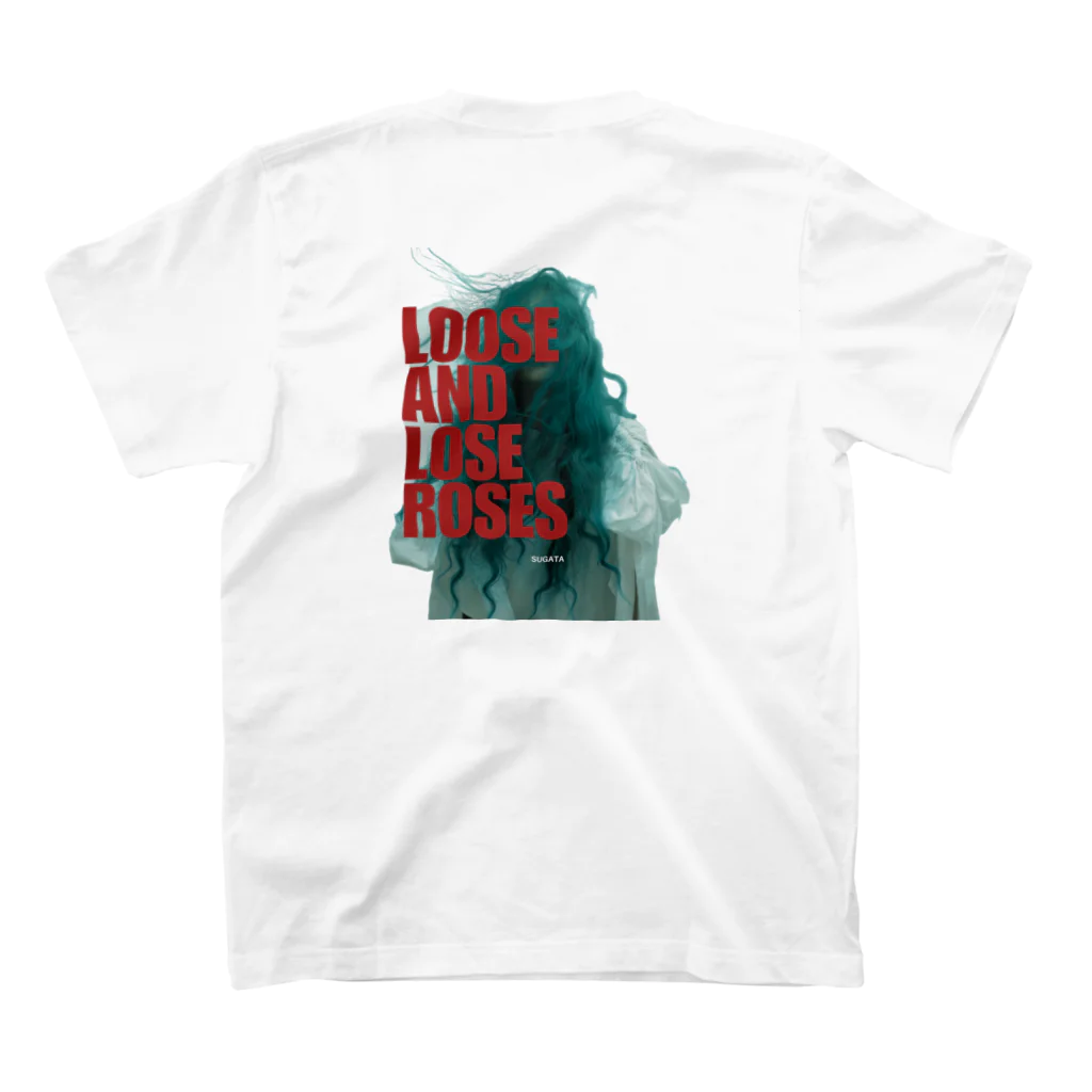 sugatadetail_coのLOOSE AND LOSE ROSES スタンダードTシャツの裏面