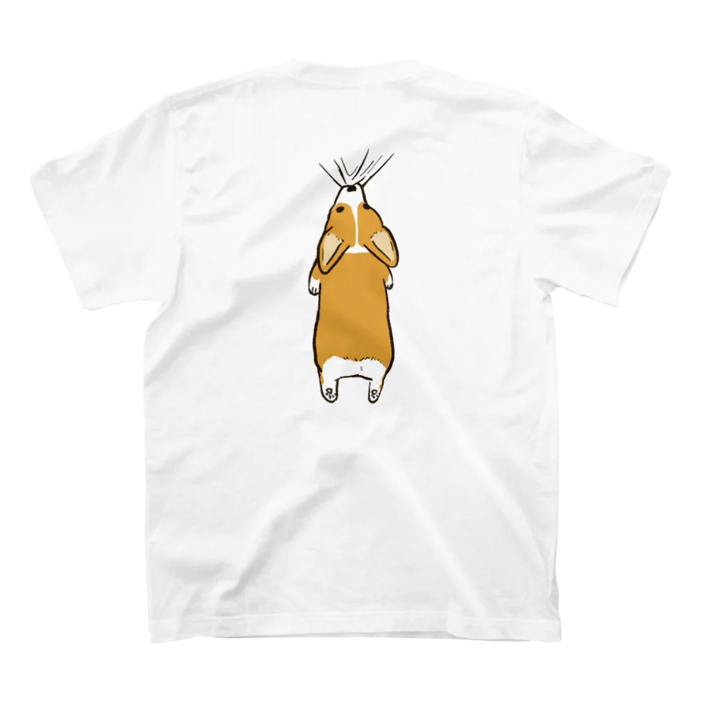 mocaの背中にコーギーついてますよ Regular Fit T-Shirtの裏面