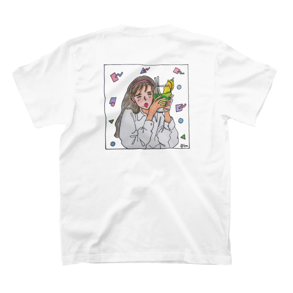 ミウのAYAKA & HANNA's custom  スタンダードTシャツの裏面