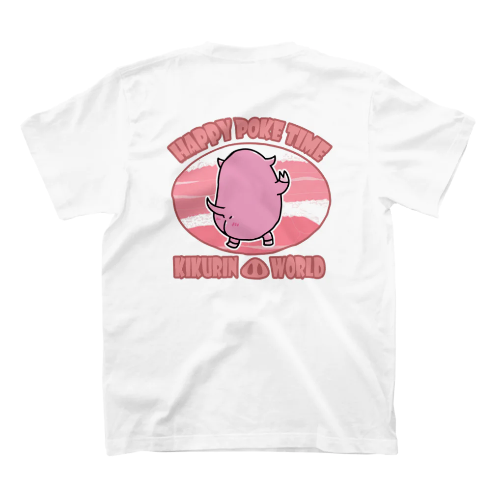 菊地ともみ🐽kikurinのポケっちょTシャツ Regular Fit T-Shirtの裏面