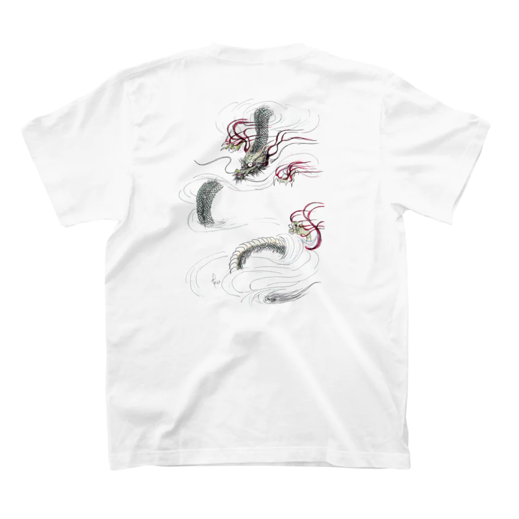 AnomaliA-Nachiの和風ドラゴン　Japanese Dragon スタンダードTシャツの裏面