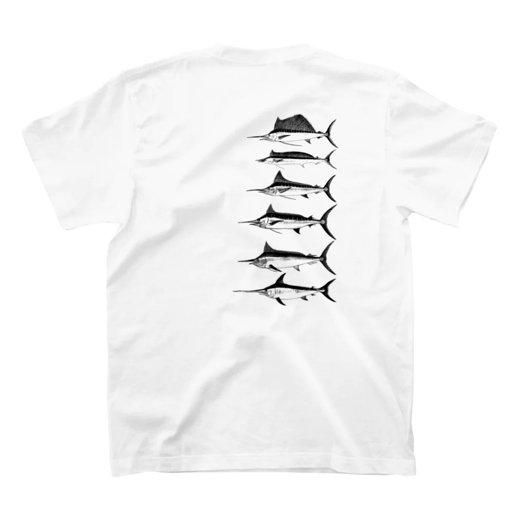 KING FISHERのカジキマニア スタンダードTシャツの裏面