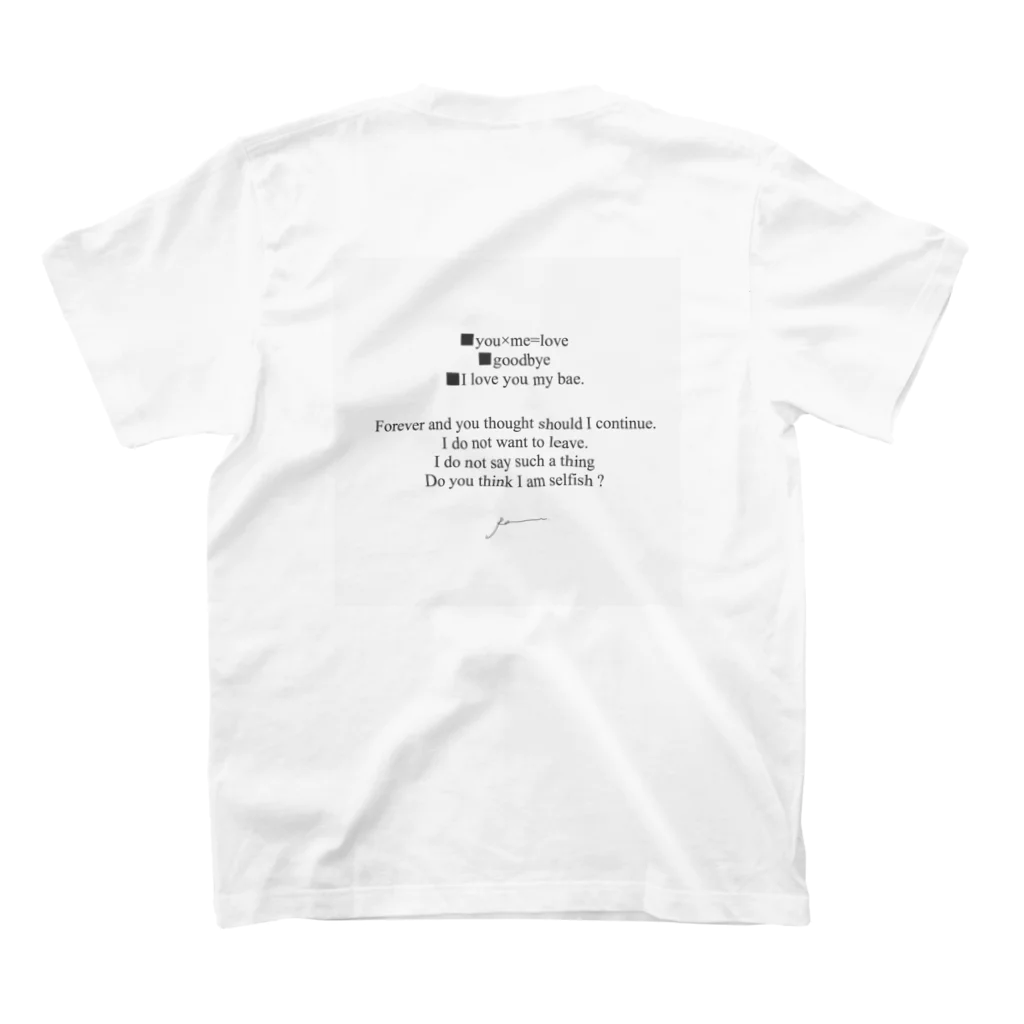 Ran.のforever スタンダードTシャツの裏面