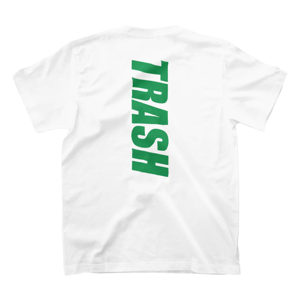 鉄イルカの店のtrash スタンダードTシャツの裏面