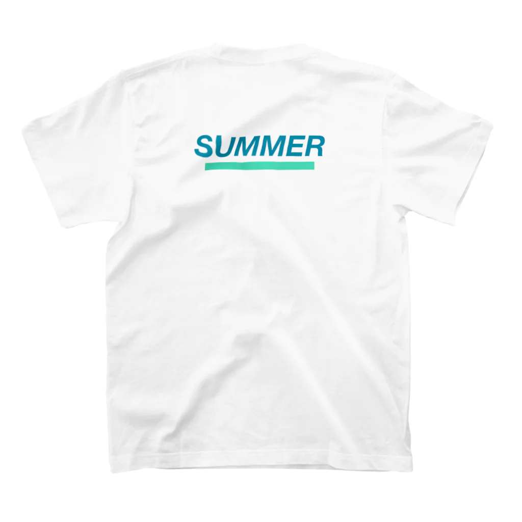 鉄イルカの店のSUMMER スタンダードTシャツの裏面