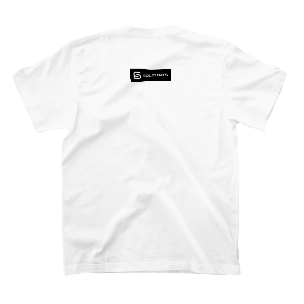 SOLID DAYS グッズショップのSOLID DAYS 2019 ボックスロゴ Regular Fit T-Shirtの裏面