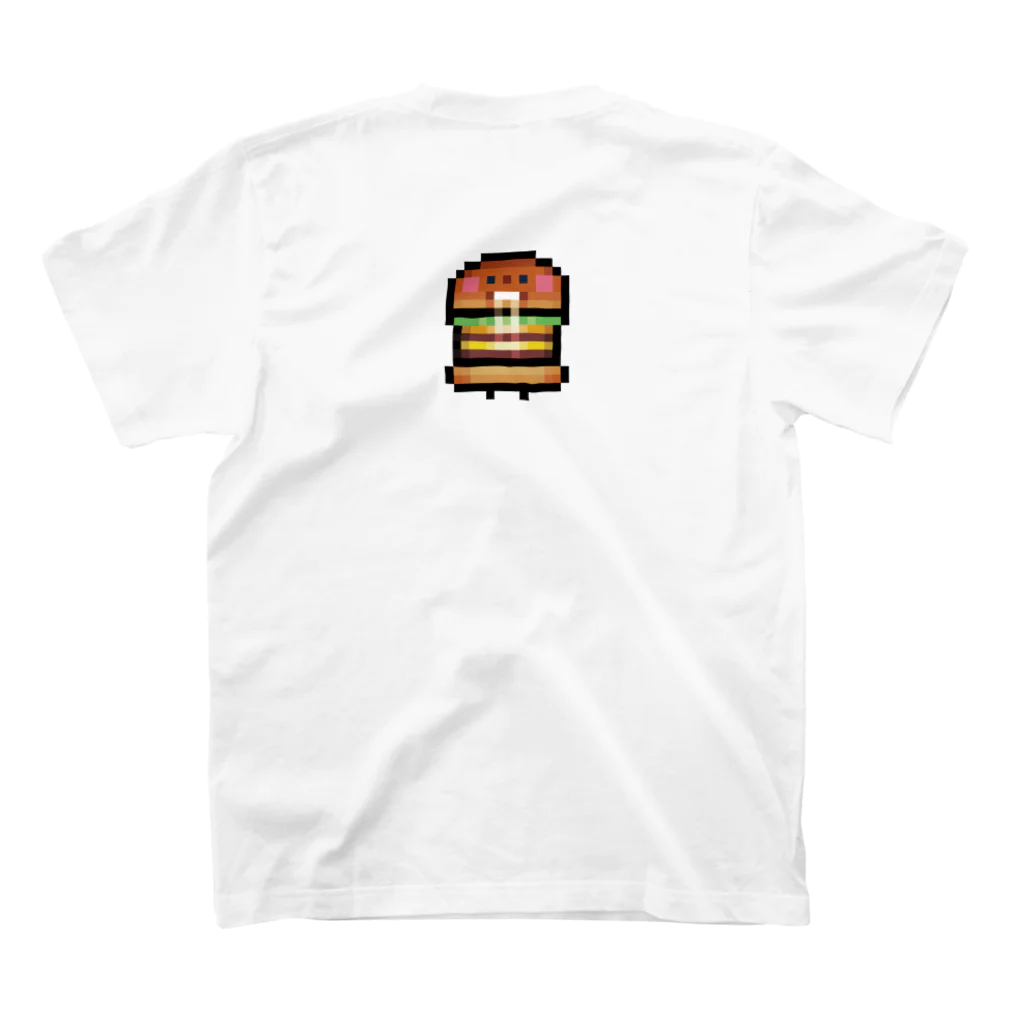 GRADUCAのPixelArt PAN ダブルパンケーキさん スタンダードTシャツの裏面