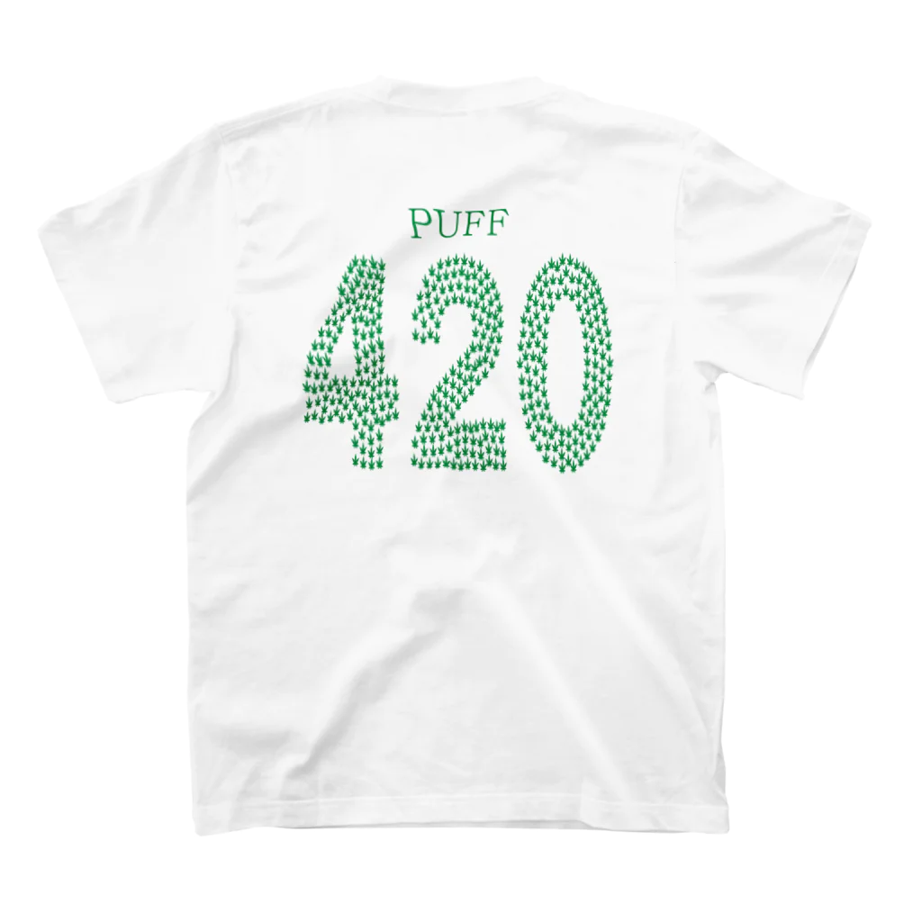 Plantyの420Tシャツ（背面） Regular Fit T-Shirtの裏面