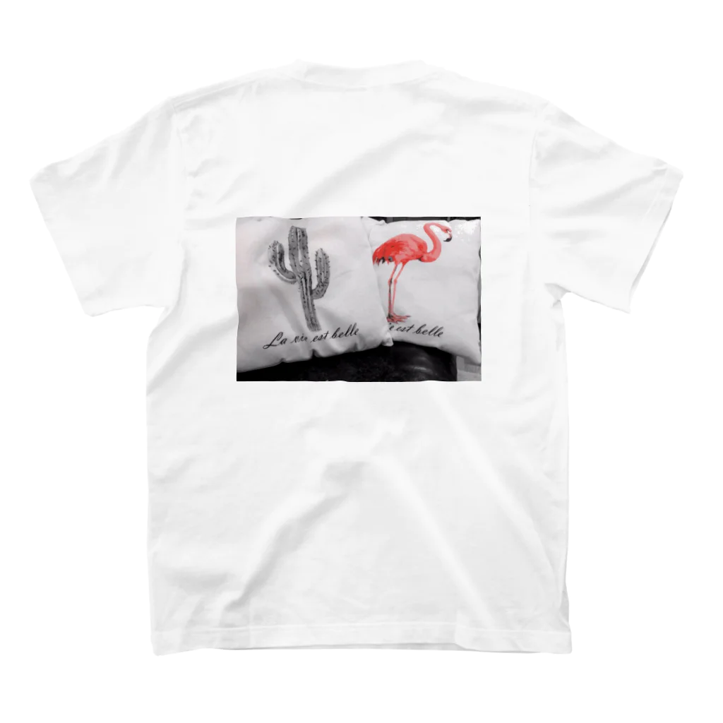 こむのFlamingo  スタンダードTシャツの裏面