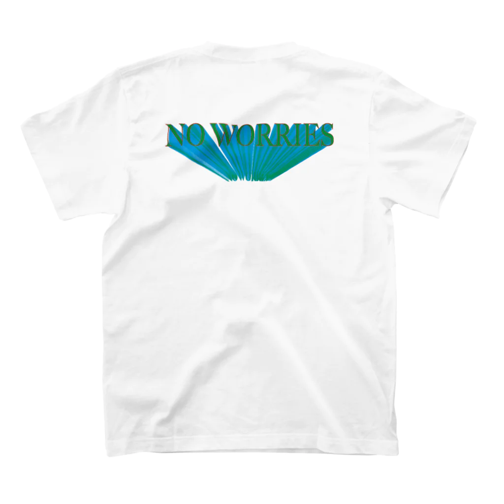 slip_out_of_the_worldのNO WORRIES MATE Regular Fit T-Shirtの裏面