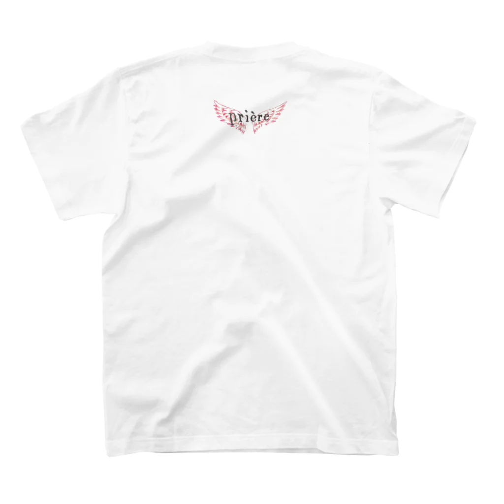  prièreの光さす方へ スタンダードTシャツの裏面