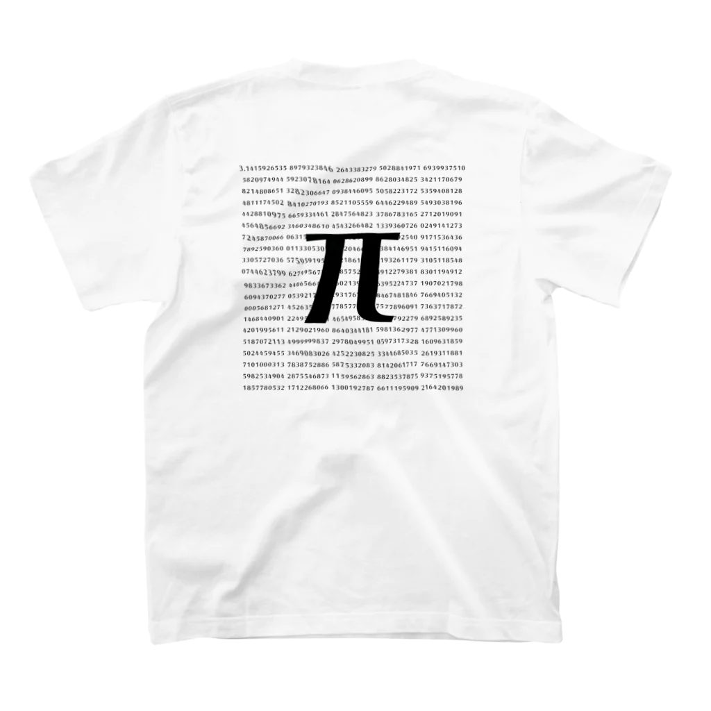 -Chrome-のπTシャツ スタンダードTシャツの裏面