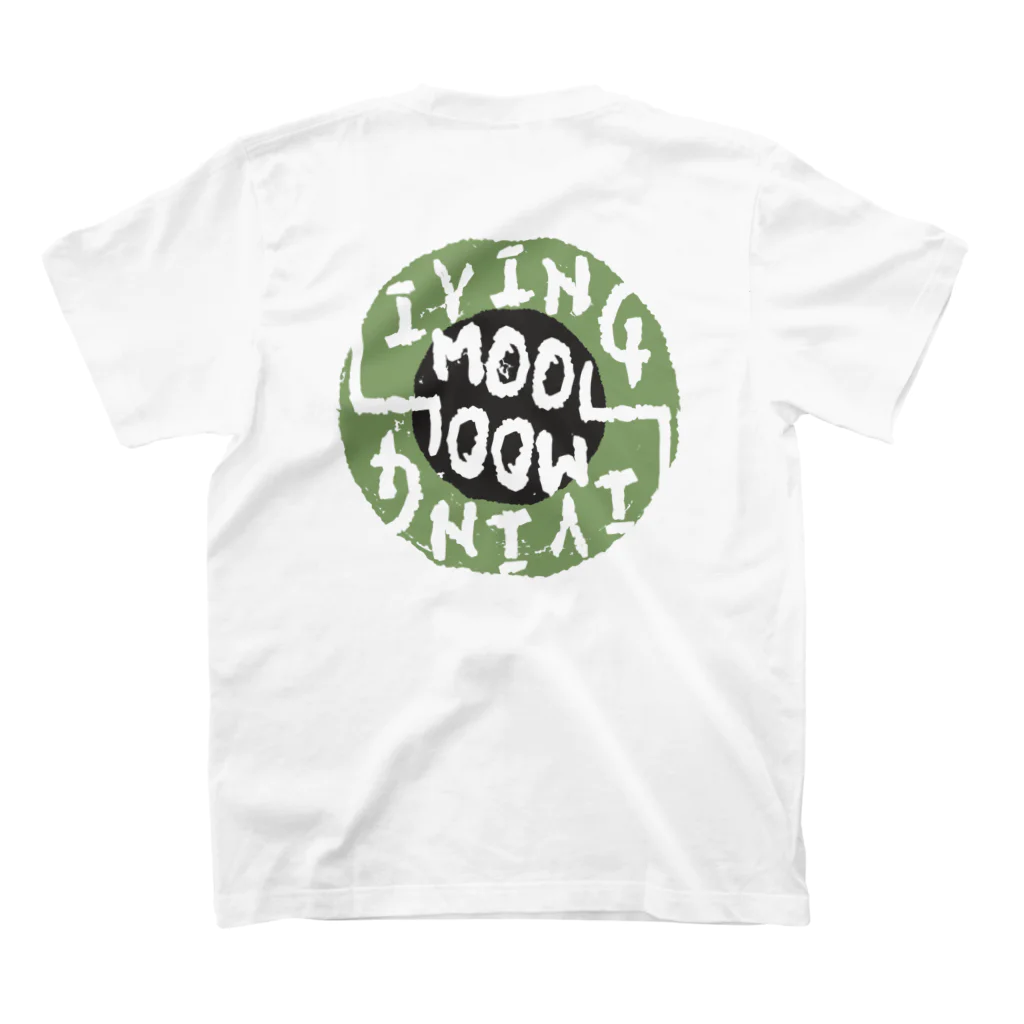 柾のLIVINGMOOL　虎 スタンダードTシャツの裏面