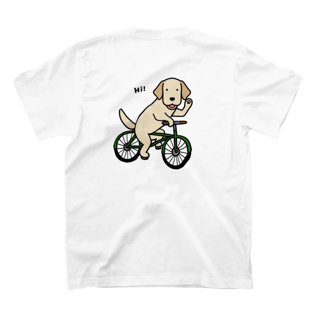 efrinmanのbicycleラブ イエロー（両面） スタンダードTシャツの裏面