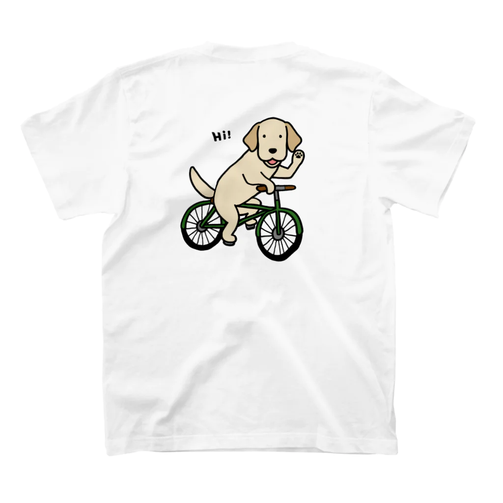 efrinmanのbicycleラブ イエロー（両面2） スタンダードTシャツの裏面