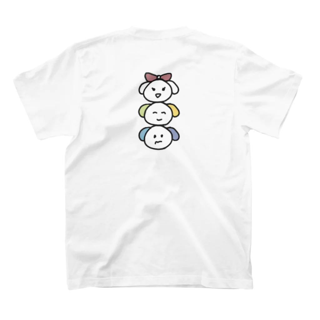 ディードット製作所のわんだふるTシャツ スタンダードTシャツの裏面