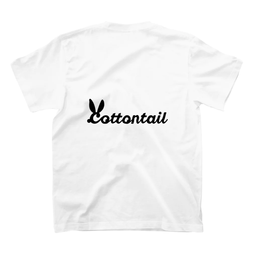 Kohina official shopのcottontailロゴ入りグッズ スタンダードTシャツの裏面