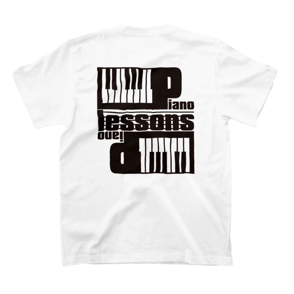 AURA_HYSTERICAのPIANO_LESSONS スタンダードTシャツの裏面