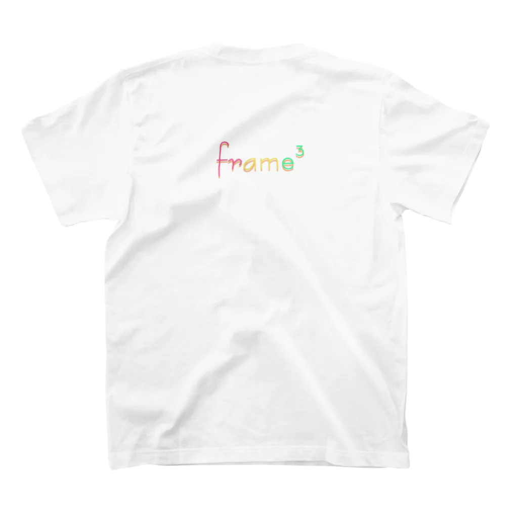 frame³の frame スタンダードTシャツの裏面